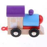 Maxbell Wooden Train Sorting Stacking Block Set for Kid Early Educational Toy Animal