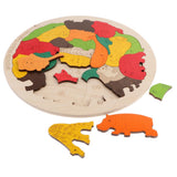 Maxbell Kids Wooden Animals Puzzles Alphabet Jigsaw Early Learning Educational Toy