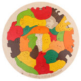 Maxbell Kids Wooden Animals Puzzles Alphabet Jigsaw Early Learning Educational Toy