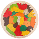 Maxbell Kids Wooden Animals Puzzles Alphabet Jigsaw Early Learning Educational Toy