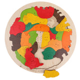 Maxbell Kids Wooden Animals Puzzles Alphabet Jigsaw Early Learning Educational Toy