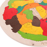 Maxbell Kids Wooden Animals Puzzles Alphabet Jigsaw Early Learning Educational Toy