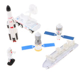 Maxbell Mini Space Toys Airplane  Rocket Car Model Set for Kids Birthday Gifts A