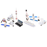 Maxbell Mini Space Toys Airplane  Rocket Car Model Set for Kids Birthday Gifts A