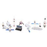 Maxbell Mini Space Toys Airplane  Rocket Car Model Set for Kids Birthday Gifts A