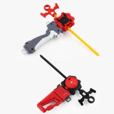Maxbell Metal 4 Pcs Burst Spinning Top  Grip Launcher Toy Set