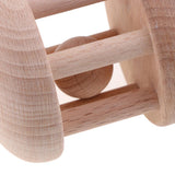 Maxbell Wooden Baby Rattle Educational Grasping Montessori Development Toy Handbell