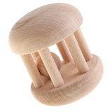 Maxbell Wooden Baby Rattle Educational Grasping Montessori Development Toy Handbell