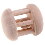 Maxbell Wooden Baby Rattle Educational Grasping Montessori Development Toy Handbell