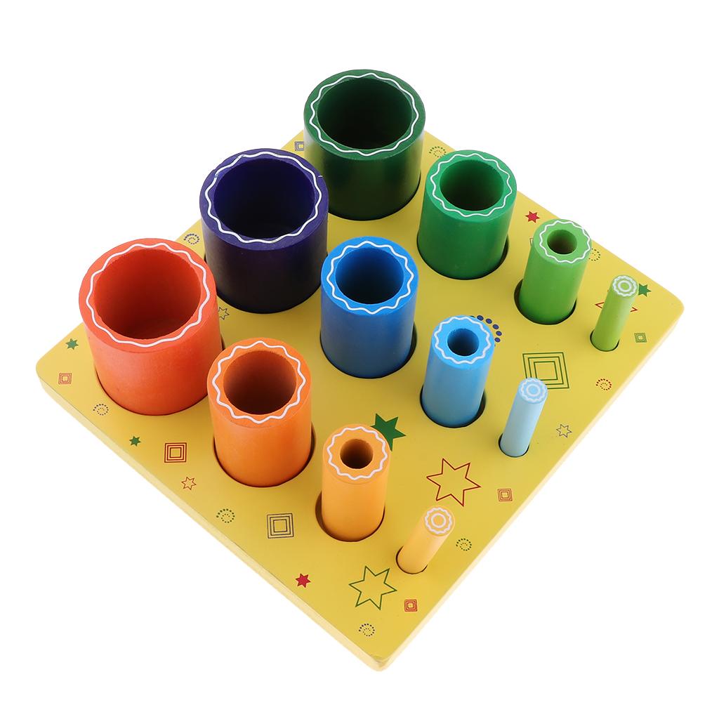⚡️Buy Maxbell Wooden Round Rainbow Sorter Educational Color Shape ...