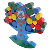Maxbell Clown Block Stack Up Balance Game Wooden Education Toy Baby Kids Fun Play