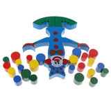 Maxbell Clown Block Stack Up Balance Game Wooden Education Toy Baby Kids Fun Play