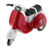 Maxbell 1:18 Scale Mini Alloy Pull Back Motorcycle Vehicles Car Toy Gifts Red