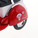 Maxbell 1:18 Scale Mini Alloy Pull Back Motorcycle Vehicles Car Toy Gifts Red