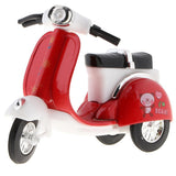 Maxbell 1:18 Scale Mini Alloy Pull Back Motorcycle Vehicles Car Toy Gifts Red