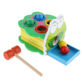 Maxbell Wooden Pounding Toy Color Matching Game Developmental Baby Toy Frog