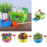 Maxbell Wooden Pounding Toy Color Matching Game Developmental Baby Toy Frog