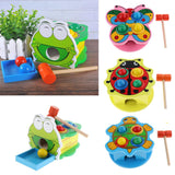 Maxbell Wooden Pounding Toy Color Matching Game Developmental Baby Toy Frog