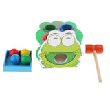 Maxbell Wooden Pounding Toy Color Matching Game Developmental Baby Toy Frog