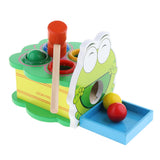 Maxbell Wooden Pounding Toy Color Matching Game Developmental Baby Toy Frog