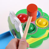 Maxbell Wooden Pounding Toy Color Matching Game Developmental Baby Toy Frog