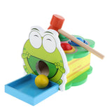 Maxbell Wooden Pounding Toy Color Matching Game Developmental Baby Toy Frog