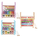Maxbell Cute 3 In 1 Wooden Educational Toy Xylophone Musical Pounding Toy Unicorn