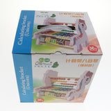 Maxbell Cute 3 In 1 Wooden Educational Toy Xylophone Musical Pounding Toy Unicorn