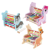 Maxbell Cute 3 In 1 Wooden Educational Toy Xylophone Musical Pounding Toy Unicorn