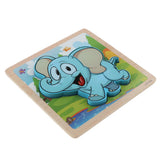 Maxbell 3D Wooden Animals Jigsaw Puzzle Board Kids Early Educational Toy Elephant
