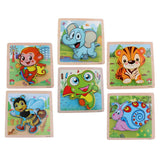 Maxbell 3D Wooden Animals Jigsaw Puzzle Board Kids Early Educational Toy Elephant