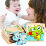 Maxbell 3D Wooden Animals Jigsaw Puzzle Board Kids Early Educational Toy Elephant