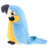 Maxbell Plush Stuffed Toys Cartoon Talking Parrot Toy Kids Children Gift Blue