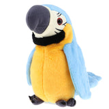 Maxbell Plush Stuffed Toys Cartoon Talking Parrot Toy Kids Children Gift Blue