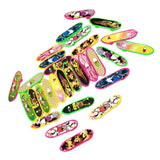 Max 1/12 Miniature Skateboard Toy Mini Fingerboards Dollhouse Ornament 20 Pieces