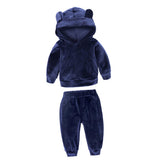 Maxbell Baby Kid Outfit Hoodie Coat Top+Pants Tracksuit Clothes Set 18-24M Dark Blue