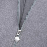 Maxbell Cotton Big Ear Bunny Zipper Jumpsuit Climbing Clothes Gray (0-3 Months)