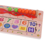 Maxbell Kids Wooden Math Learning Board Counting Sticks Abacus Math Educational Toy