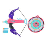 Maxbell Kids Toy Bow & Arrow Archery Set and Target Outdoor Garden Fun Game Rose Red