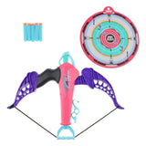 Maxbell Kids Toy Bow & Arrow Archery Set and Target Outdoor Garden Fun Game Rose Red