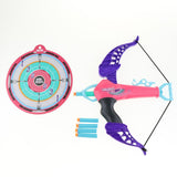 Maxbell Kids Toy Bow & Arrow Archery Set and Target Outdoor Garden Fun Game Rose Red