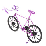 Maxbell 1:10 Metal Diecast Racing Bicycle Model Desk Figurine Home Decor Purple