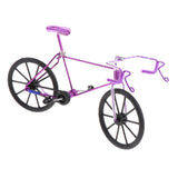 Maxbell 1:10 Metal Diecast Racing Bicycle Model Desk Figurine Home Decor Purple