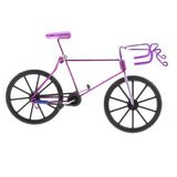 Maxbell 1:10 Metal Diecast Racing Bicycle Model Desk Figurine Home Decor Purple