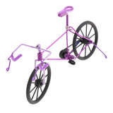 Maxbell 1:10 Metal Diecast Racing Bicycle Model Desk Figurine Home Decor Purple