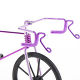 Maxbell 1:10 Metal Diecast Racing Bicycle Model Desk Figurine Home Decor Purple