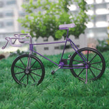 Maxbell 1:10 Metal Diecast Racing Bicycle Model Desk Figurine Home Decor Purple