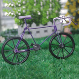 Maxbell 1:10 Metal Diecast Racing Bicycle Model Desk Figurine Home Decor Purple