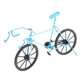 Maxbell 1:10 Metal Diecast Racing Bicycle Model Desk Figurine Home Decor Light Blue