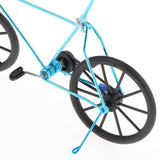 Maxbell 1:10 Metal Diecast Racing Bicycle Model Desk Figurine Home Decor Light Blue